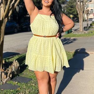NWT Fashion nova yellow Ada mini dress